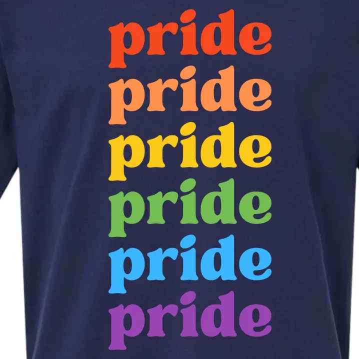 Pride Month Rainbow LGBTQ Sueded Cloud Jersey T-Shirt