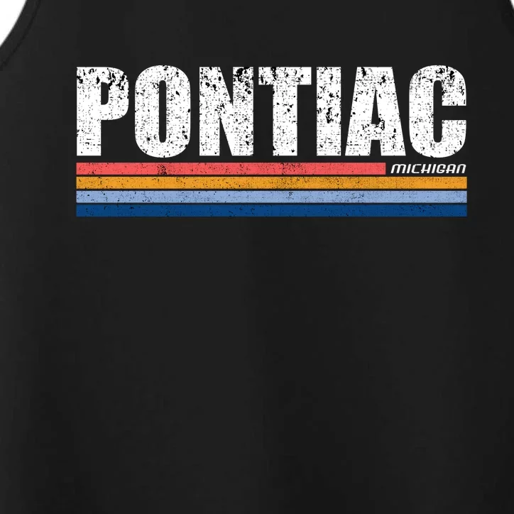 Pontiac Michigan Retro Performance Tank