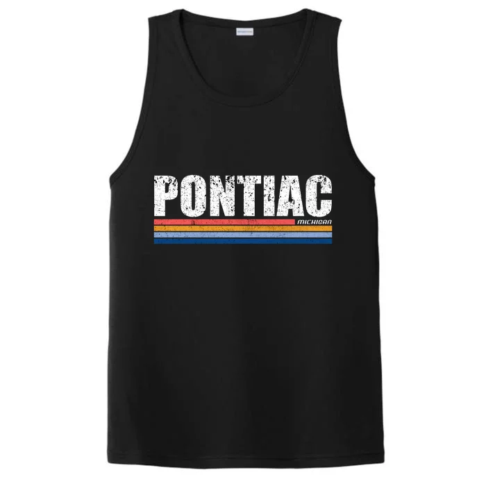 Pontiac Michigan Retro Performance Tank