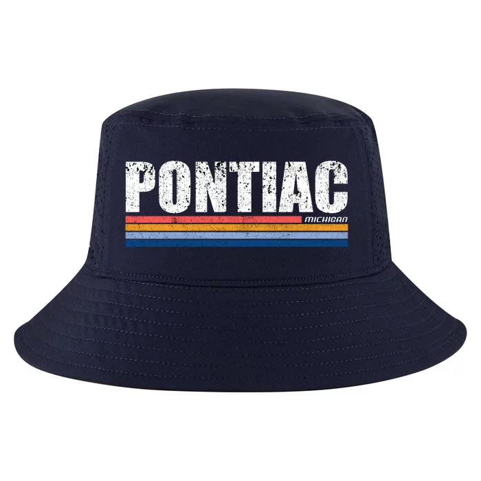 Pontiac Michigan Retro Cool Comfort Performance Bucket Hat