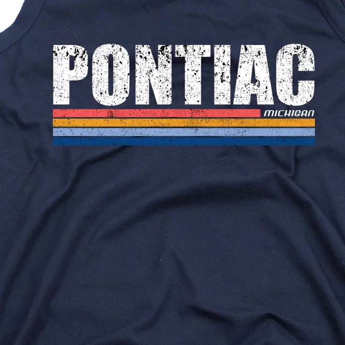 Pontiac Michigan Retro Tank Top