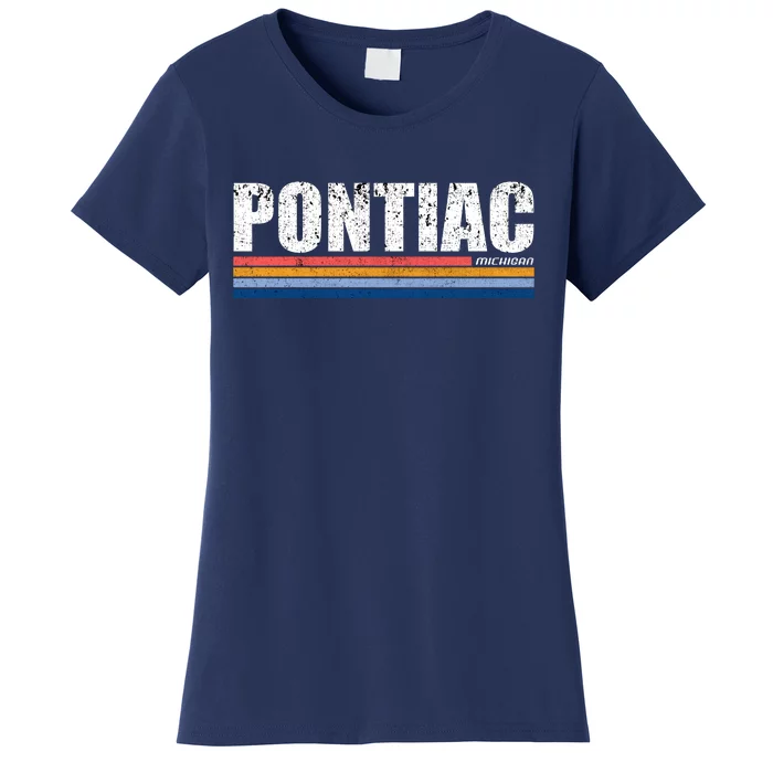 Pontiac Michigan Retro Women's T-Shirt