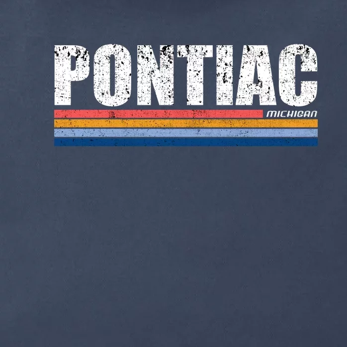 Pontiac Michigan Retro Zip Tote Bag