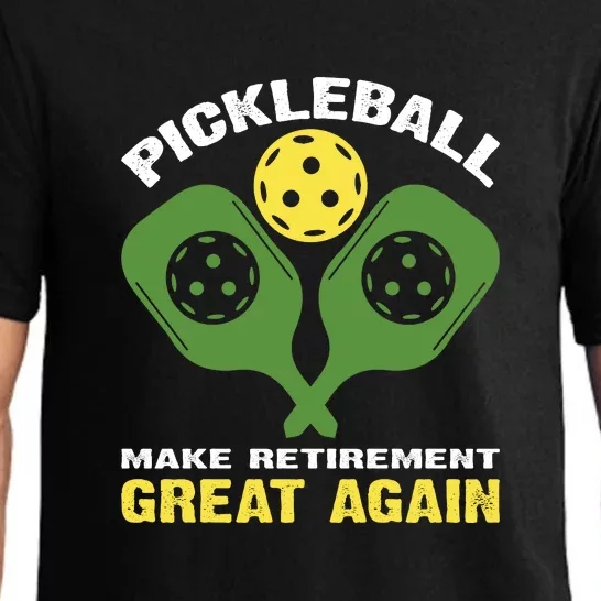 Pickleball Make Retirement Great Again Gift Pickleball Paddles Pajama Set