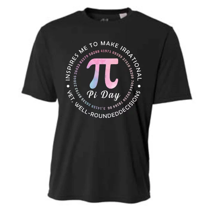 Pi Math Science Teacher 3.14 Funny Pi Day Lovers Cooling Performance Crew T-Shirt