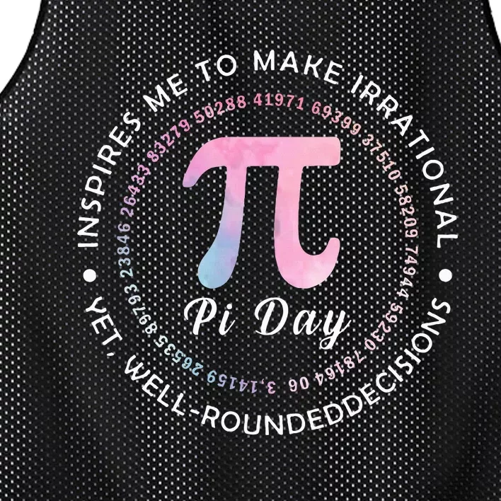 Pi Math Science Teacher 3.14 Funny Pi Day Lovers Mesh Reversible Basketball Jersey Tank