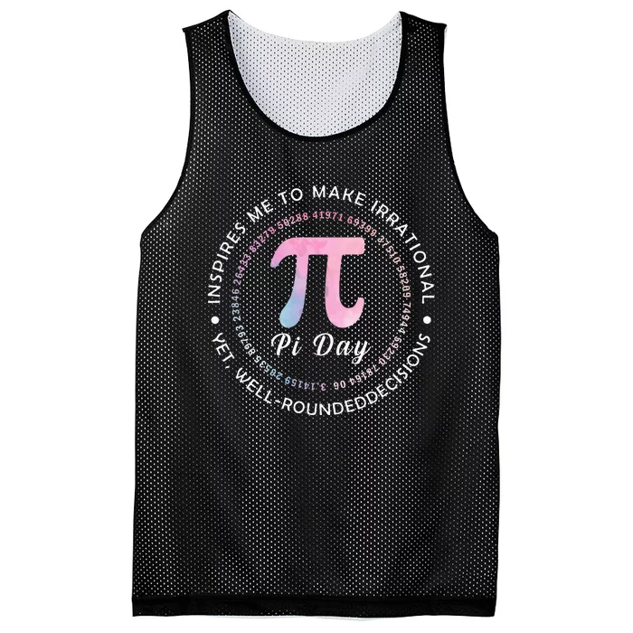 Pi Math Science Teacher 3.14 Funny Pi Day Lovers Mesh Reversible Basketball Jersey Tank