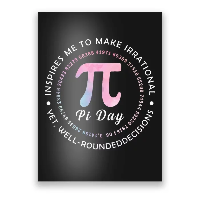 Pi Math Science Teacher 3.14 Funny Pi Day Lovers Poster