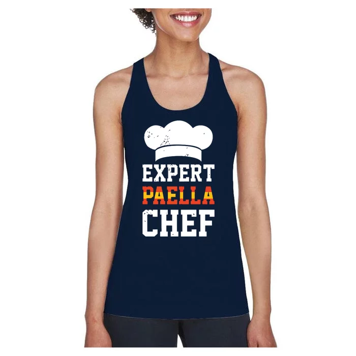 Paella Maker Spanish Cuisine Culinary Paella Making Chef Premium Women's Racerback Tank