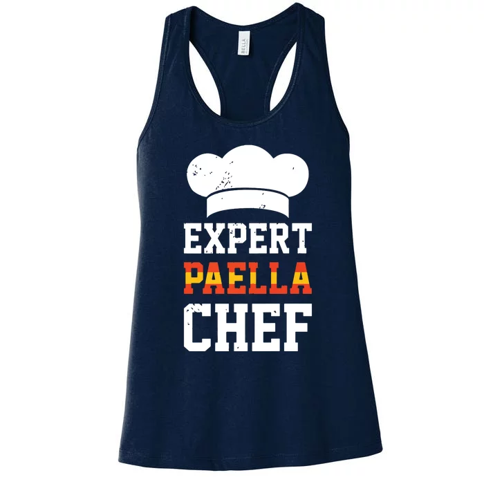 Paella Maker Spanish Cuisine Culinary Paella Making Chef Premium Women's Racerback Tank