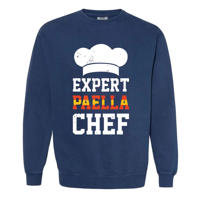 Paella Maker Spanish Cuisine Culinary Paella Making Chef Premium Garment-Dyed Sweatshirt