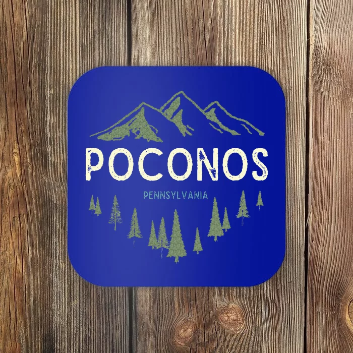 Pocono Mountains Souvenir Poconos Pennsylvania Coaster