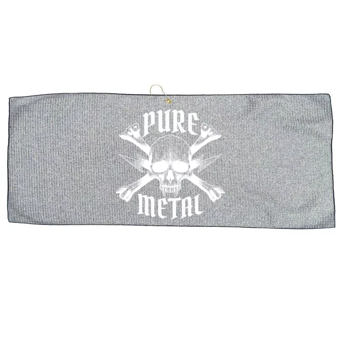 Pure Metal Skull Bone Large Microfiber Waffle Golf Towel