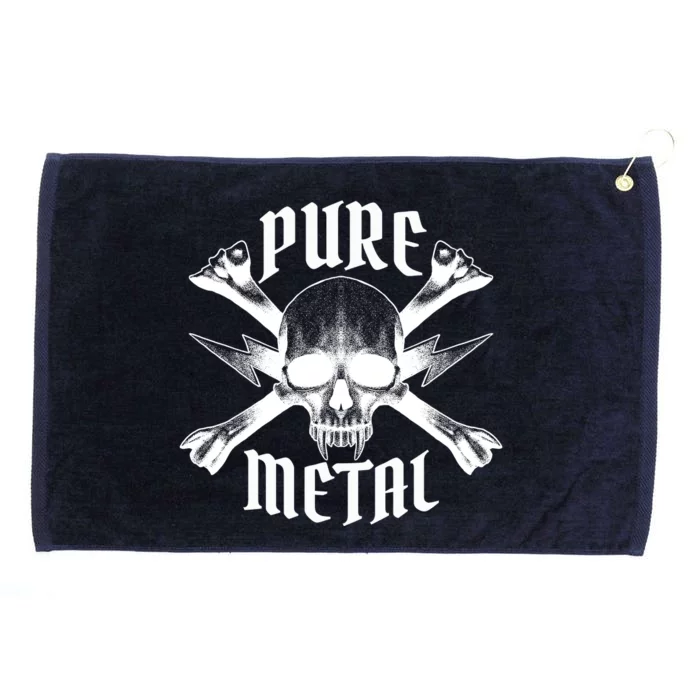 Pure Metal Skull Bone Grommeted Golf Towel