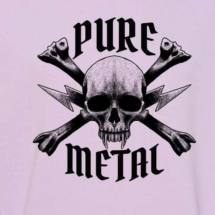 Pure Metal Skull Bone Garment-Dyed Sweatshirt