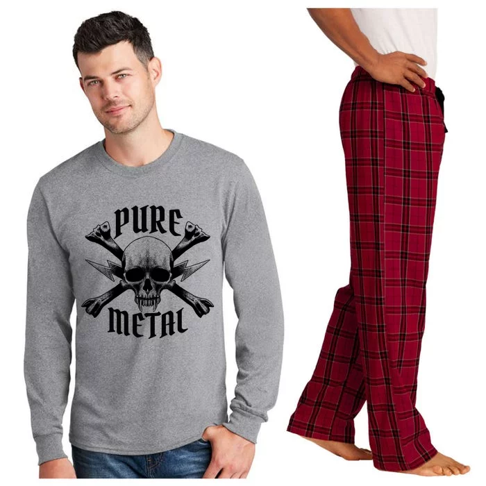 Pure Metal Skull Bone Long Sleeve Pajama Set