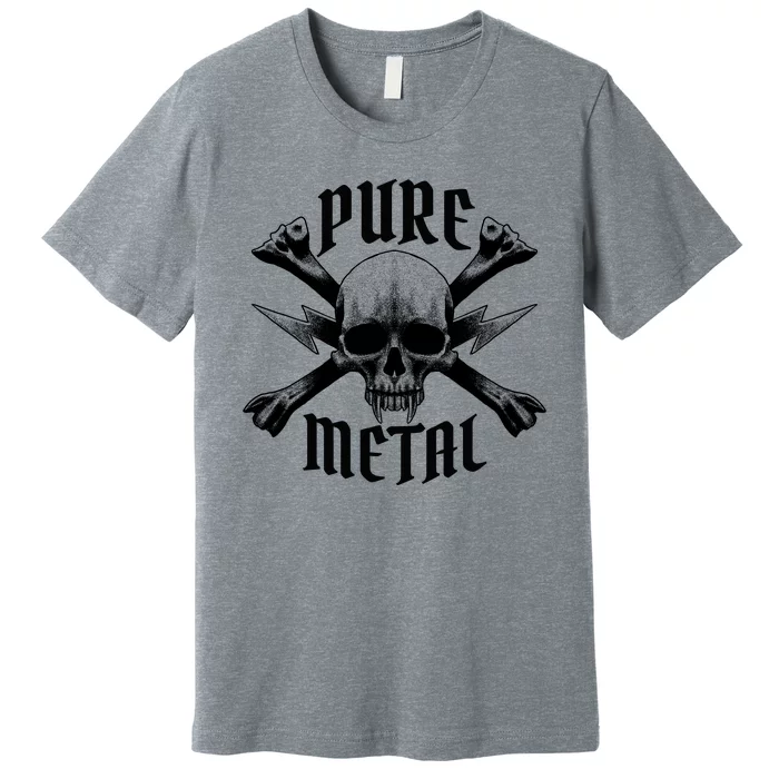 Pure Metal Skull Bone Premium T-Shirt