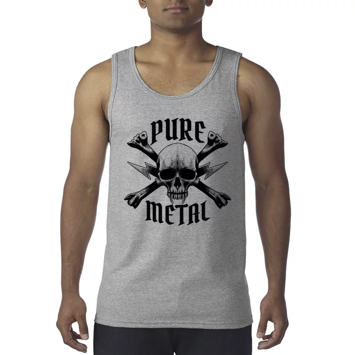 Pure Metal Skull Bone Tank Top