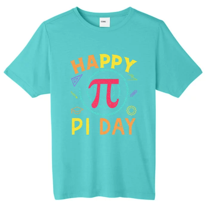 Pi Math Science STEM Gift 3.14 Pi Day Vintage Retro ChromaSoft Performance T-Shirt