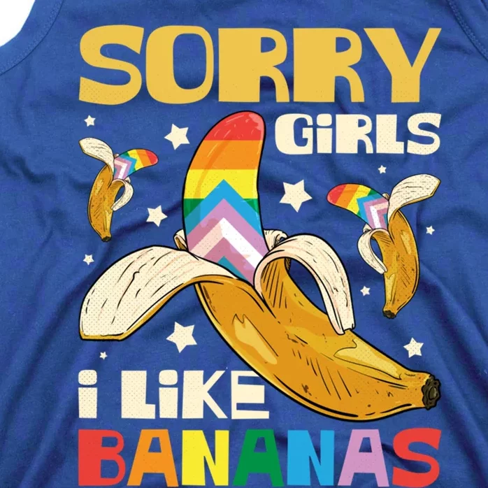 Pride Month Sorry I Like Bananas Lgbtq Gift Tank Top