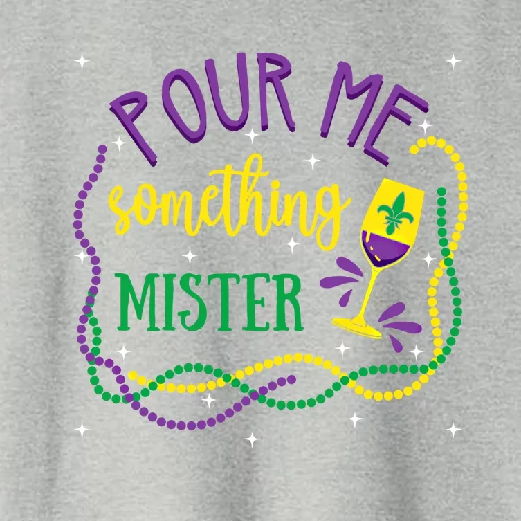 Pour Me Something Mister Mardi Gras Carnival Costume Gift Women's Crop Top Tee