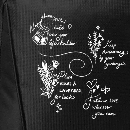 Practical Magic Spell Salt Rosemary Lavender Love Gift City Backpack