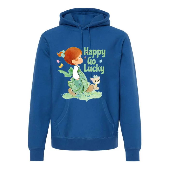 Precious Mots St Patrick's Day Happy Go Lucky Gift Premium Hoodie