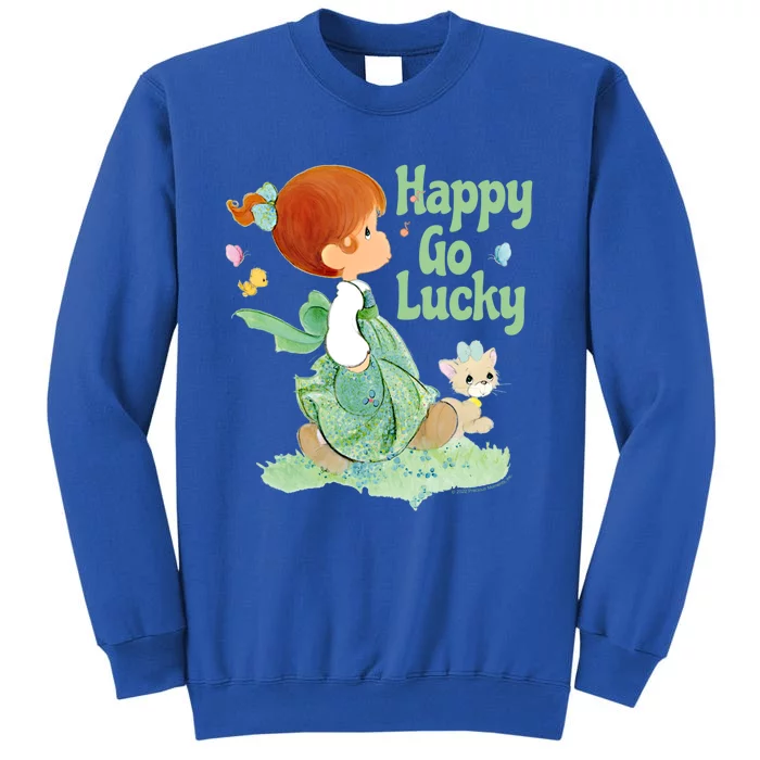 Precious Mots St Patrick's Day Happy Go Lucky Gift Tall Sweatshirt