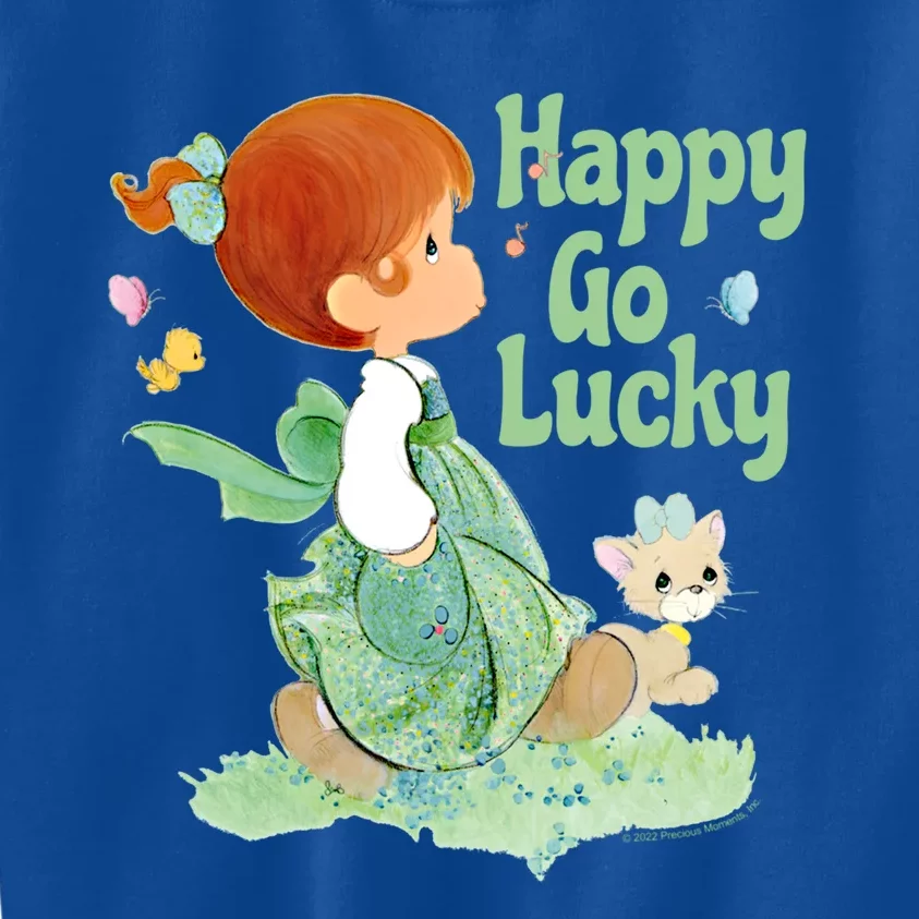 Precious Mots St Patrick's Day Happy Go Lucky Gift Kids Sweatshirt