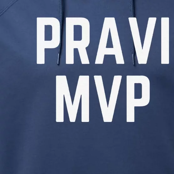 Pravi Mvp Slogan Dallas Performance Fleece Hoodie