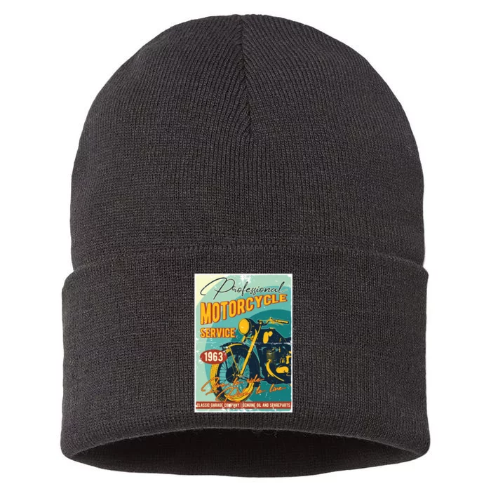 Professional Motorcycle Service Sustainable Knit Beanie