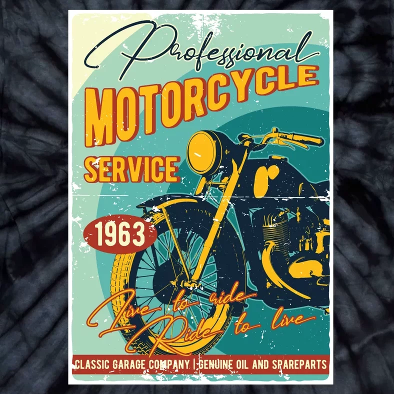 Professional Motorcycle Service Tie-Dye T-Shirt