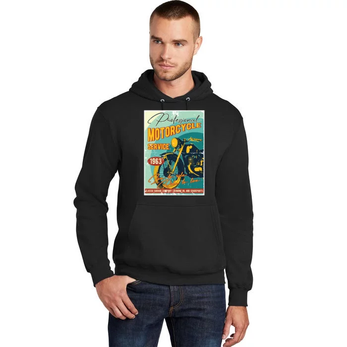 Professional Motorcycle Service Tall Hoodie