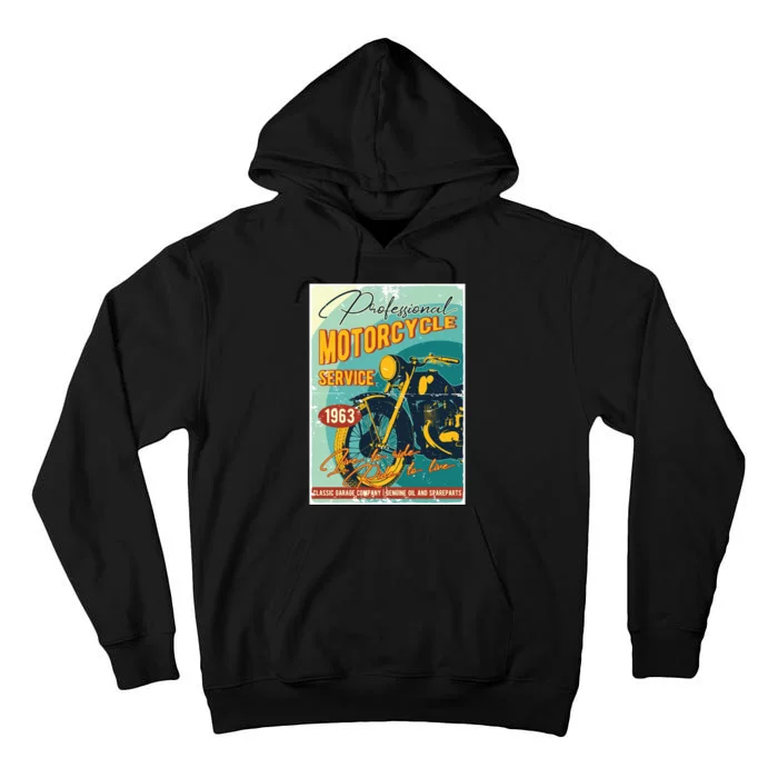 Professional Motorcycle Service Tall Hoodie