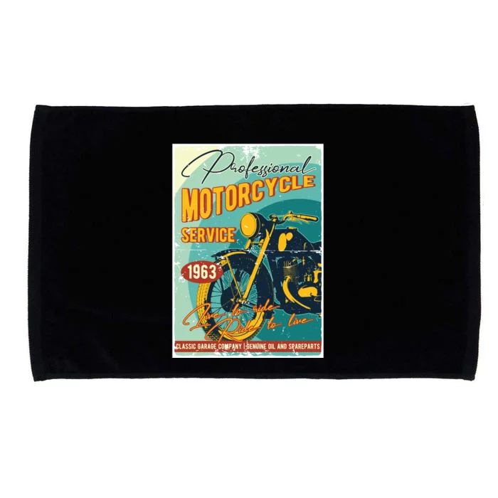 Professional Motorcycle Service Microfiber Hand Towel