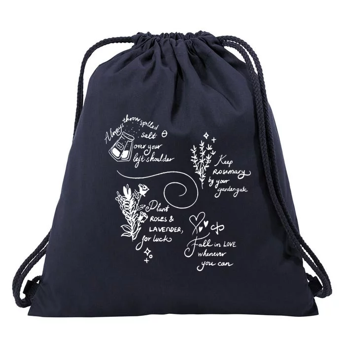 Practical Magic Spell Salt Rosemary Lavender Love Gift Drawstring Bag