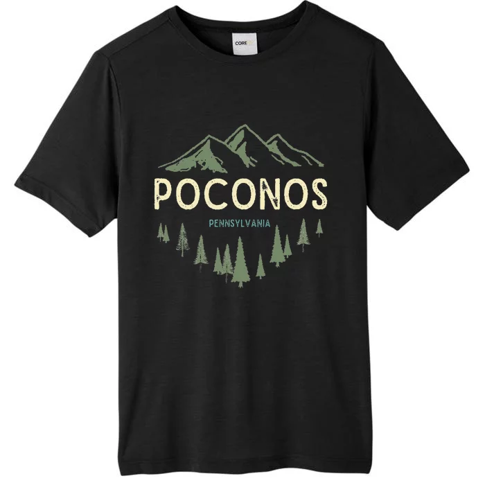 Pocono Mountains Souvenir Poconos Pennsylvania ChromaSoft Performance T-Shirt