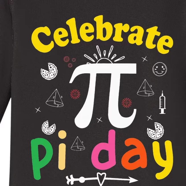 Pi Math Science STEM Gift 3.14 Pi Day Baby Long Sleeve Bodysuit