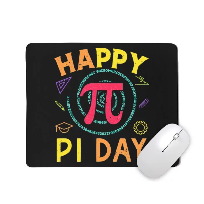 Pi Math Science STEM Gift 3.14 Pi Day Vintage Retro Mousepad