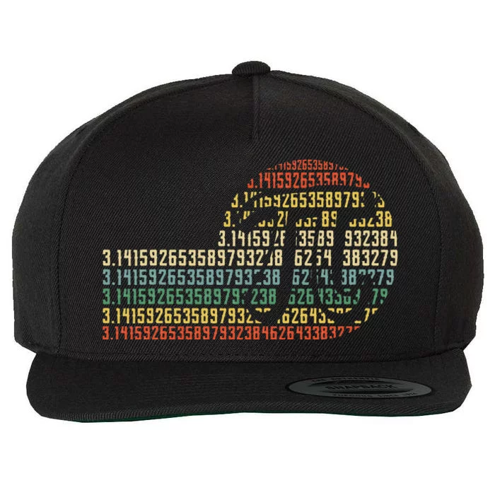 Pi Math Science STEM Gift 3.14 Pi Day Vintage Retro Wool Snapback Cap