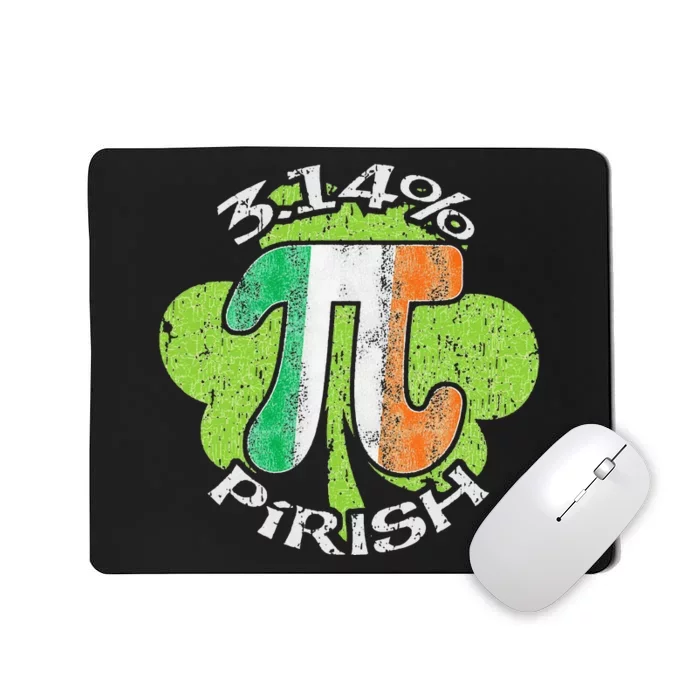 Pi Math St Patricks Day Math Teacher Shamrock St Patrick Day Mousepad