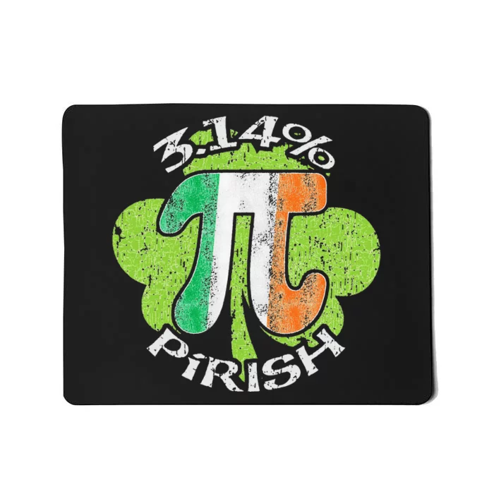 Pi Math St Patricks Day Math Teacher Shamrock St Patrick Day Mousepad