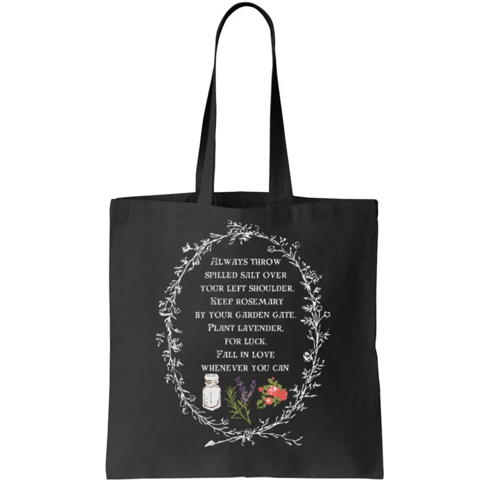 Practical Magic Salt Rosemary Lavender Love Tote Bag