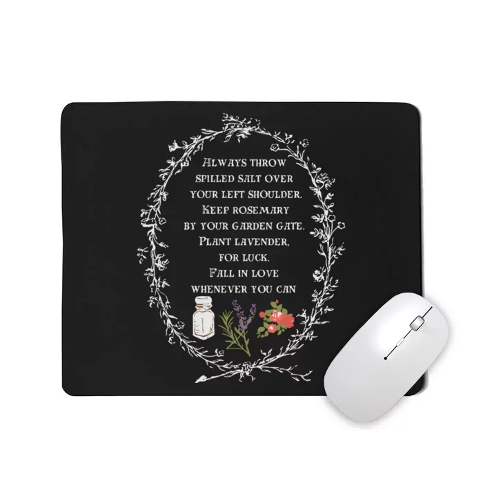 Practical Magic Salt Rosemary Lavender Love Mousepad