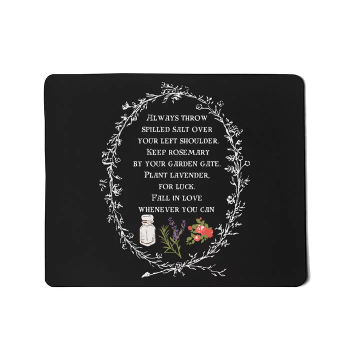 Practical Magic Salt Rosemary Lavender Love Mousepad