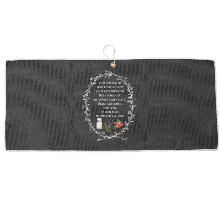 Practical Magic Salt Rosemary Lavender Love Large Microfiber Waffle Golf Towel