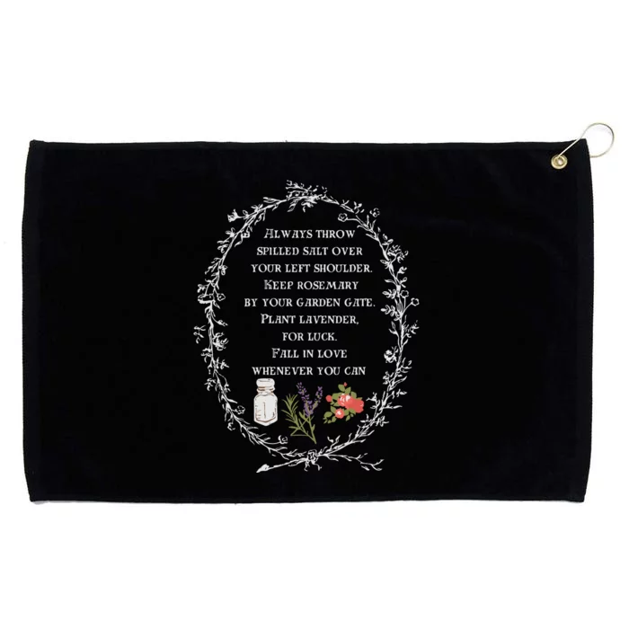 Practical Magic Salt Rosemary Lavender Love Grommeted Golf Towel