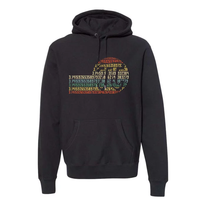 Pi Math Science STEM Vintage 3.14 Pi Day Premium Hoodie