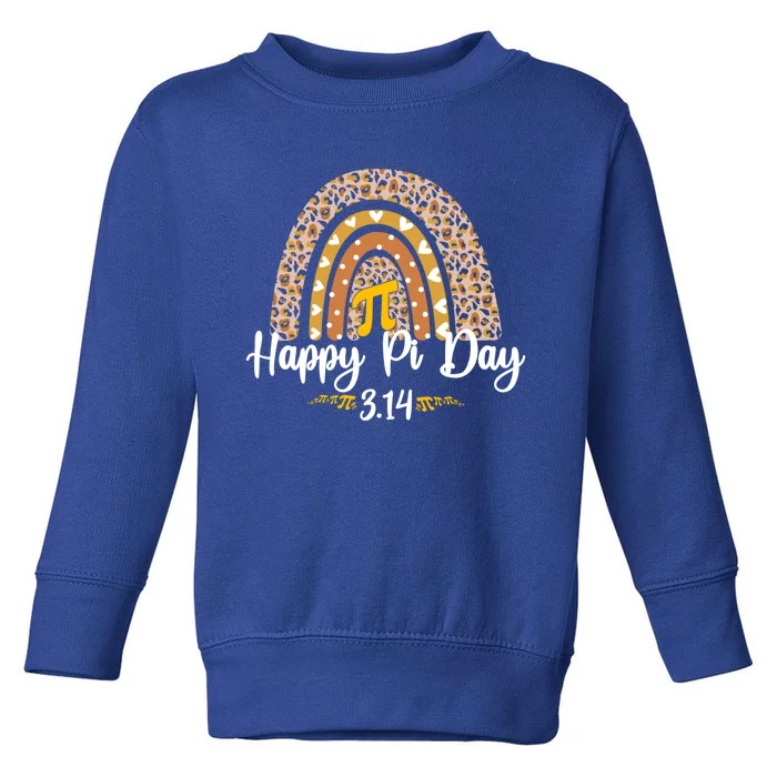 Pi Math Teacher 3 14 I Love Pi Rainbow Happy Pi Day Gift Toddler Sweatshirt