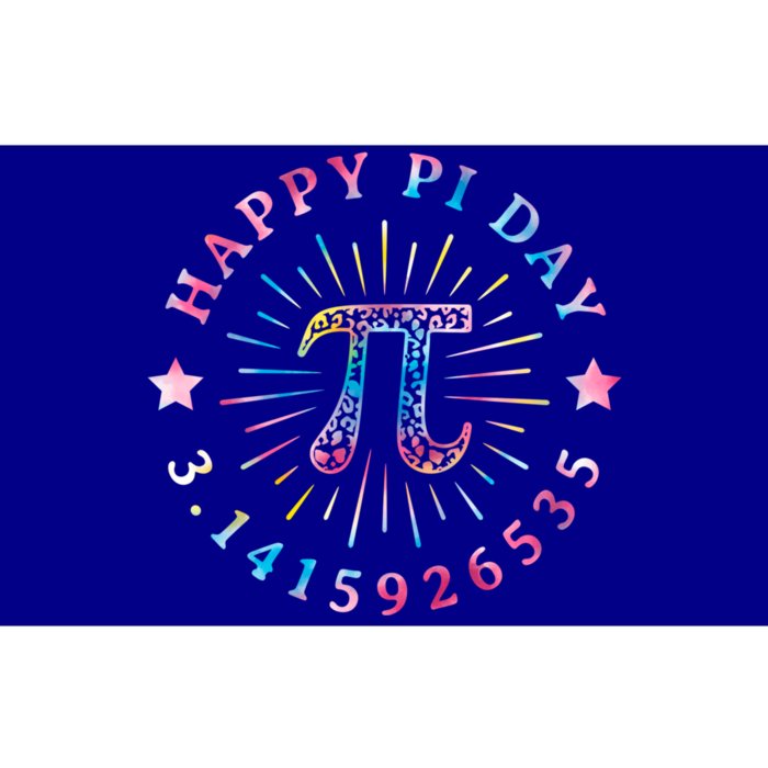 Pi Math Teacher Funny Gift Happy Pi Day With Tie Dye Style Cool Gift Bumper Sticker